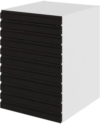 Multi-living Køkken Skuffeskab    -line Sort Eg  : 70   Cm  : 60   Cm   Skuffer Fuldtudtræk Softluk Bredde: 50 Cm