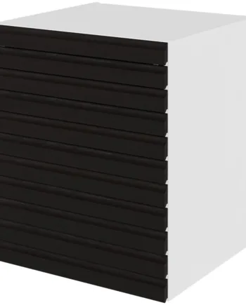 Multi-living Køkken Skuffeskab    -line Sort Eg  : 70   Cm  : 60   Cm   Skuffer Fuldtudtræk Softluk Bredde: 60 Cm