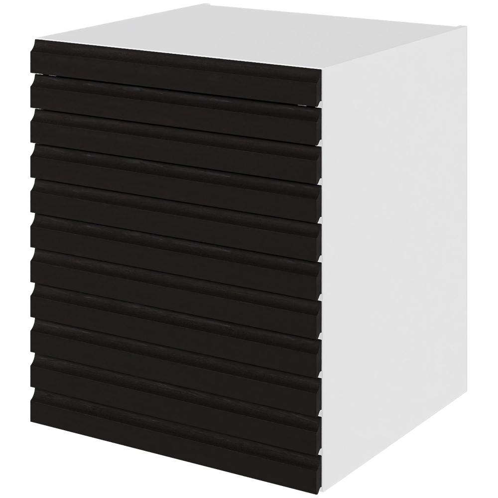 Multi-living Køkken Skuffeskab -line Sort Eg : 70 Cm : 60 Cm Skuffer Fuldtudtræk Softluk Bredde: 60 Cm