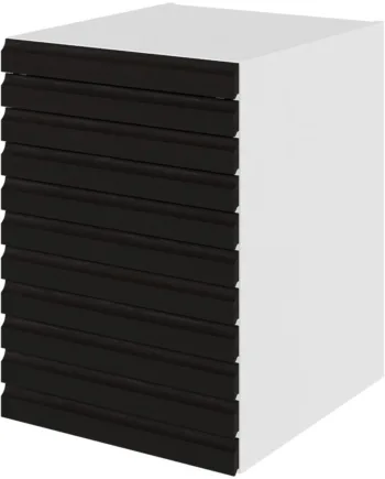 Multi-living Køkken Skuffeskab    -line Sort Eg   : 70   Cm  : 60   Cm   Skuffer Fuldtudtræk Softluk Bredde: 50 Cm