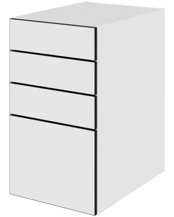 Multi-living Køkken Skuffeskab   White Black Line  : 70   Cm  : 60   Cm   Skuffer Deludtræk Softluk Bredde: 40 Cm
