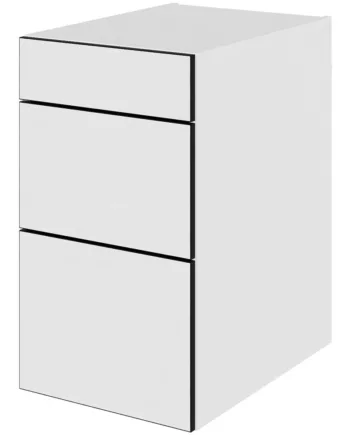 Multi-living Køkken Skuffeskab   White Black Line  : 70   Cm  : 60   Cm   Skuffer Deludtræk Softluk Bredde: 40 Cm