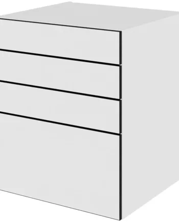 Multi-living Køkken Skuffeskab   White Black Line  : 70   Cm  : 60   Cm   Skuffer Fuldtudtræk Softluk Bredde: 60 Cm