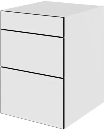 Multi-living Køkken Skuffeskab   White Black Line   : 70   Cm  : 60   Cm   Skuffer Fuldtudtræk Softluk Bredde: 50 Cm