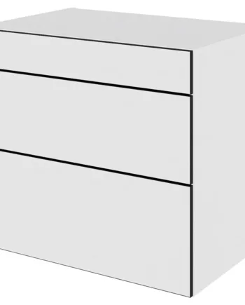 Multi-living Køkken Skuffeskab   White Black Line   : 70   Cm  : 60   Cm   Skuffer Fuldtudtræk Softluk Bredde: 80 Cm