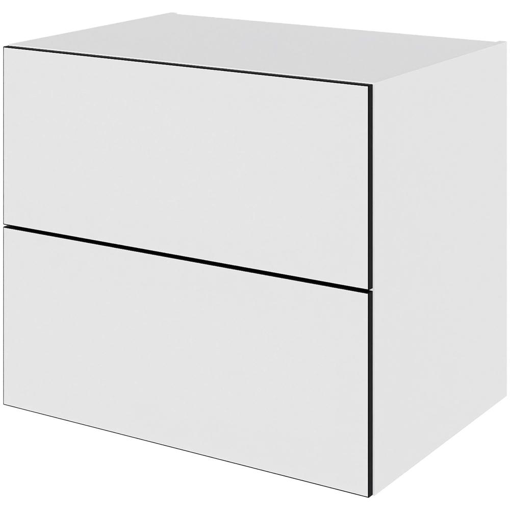 Multi-living Køkken Skuffeskab White Black Line : 70 Cm : 60 Cm Skuffer Fuldudtræk Softluk Bredde: 80 Cm
