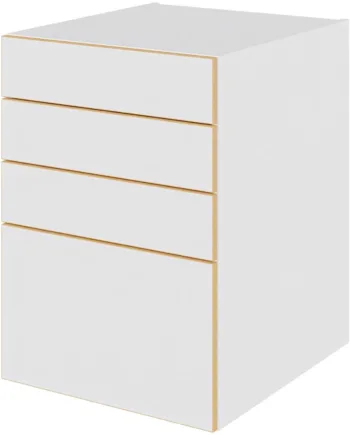 Multi-living Køkken Skuffeskab   White Oak Line  : 70   Cm  : 60   Cm   Skuffer Deludtræk Softluk Bredde: 50 Cm