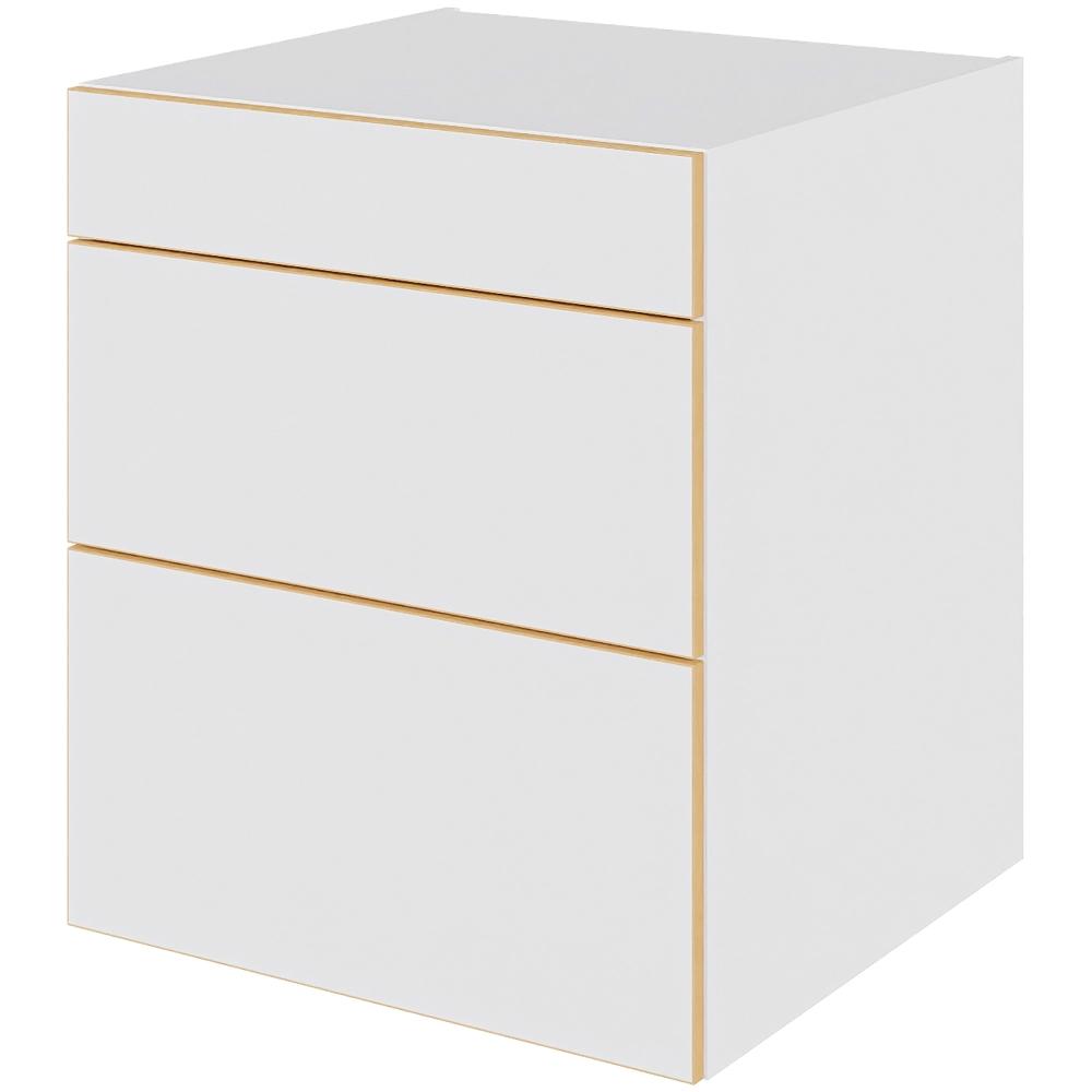 Multi-living Køkken Skuffeskab White Oak Line : 70 Cm : 60 Cm Skuffer Deludtræk Softluk Bredde: 60 Cm