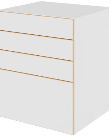 Multi-living Køkken Skuffeskab   White Oak Line  : 70   Cm  : 60   Cm   Skuffer Deludtræk Softluk Bredde: 60 Cm
