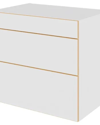 Multi-living Køkken Skuffeskab   White Oak Line  : 70   Cm  : 60   Cm   Skuffer Deludtræk Softluk Bredde: 80 Cm