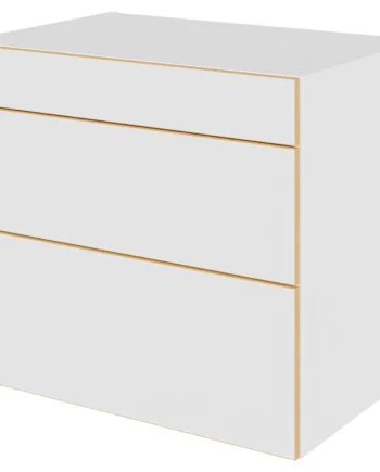 Multi-living Køkken Skuffeskab   White Oak Line   : 70   Cm  : 60   Cm   Skuffer Fuldtudtræk Softluk Bredde: 80 Cm