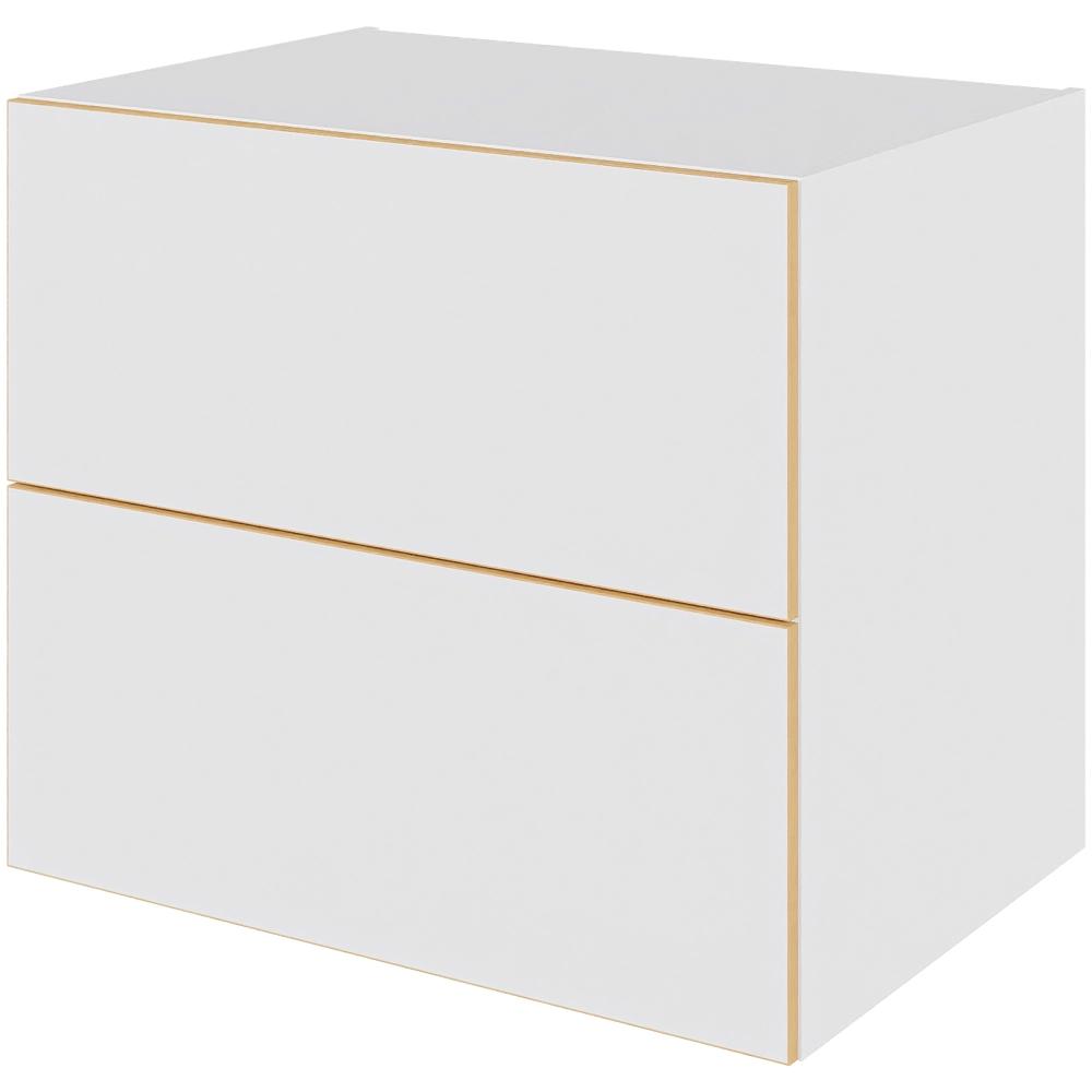 Multi-living Køkken Skuffeskab White Oak Line : 70 Cm : 60 Cm Skuffer Fuldudtræk Softluk Bredde: 80 Cm
