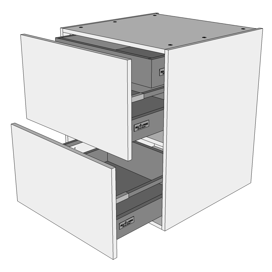 Multi-living Køkken Skuffeskab Wien : 70 Cm : 60 Cm Skuffer Indvendig Bakke Bredde: 50 Cm