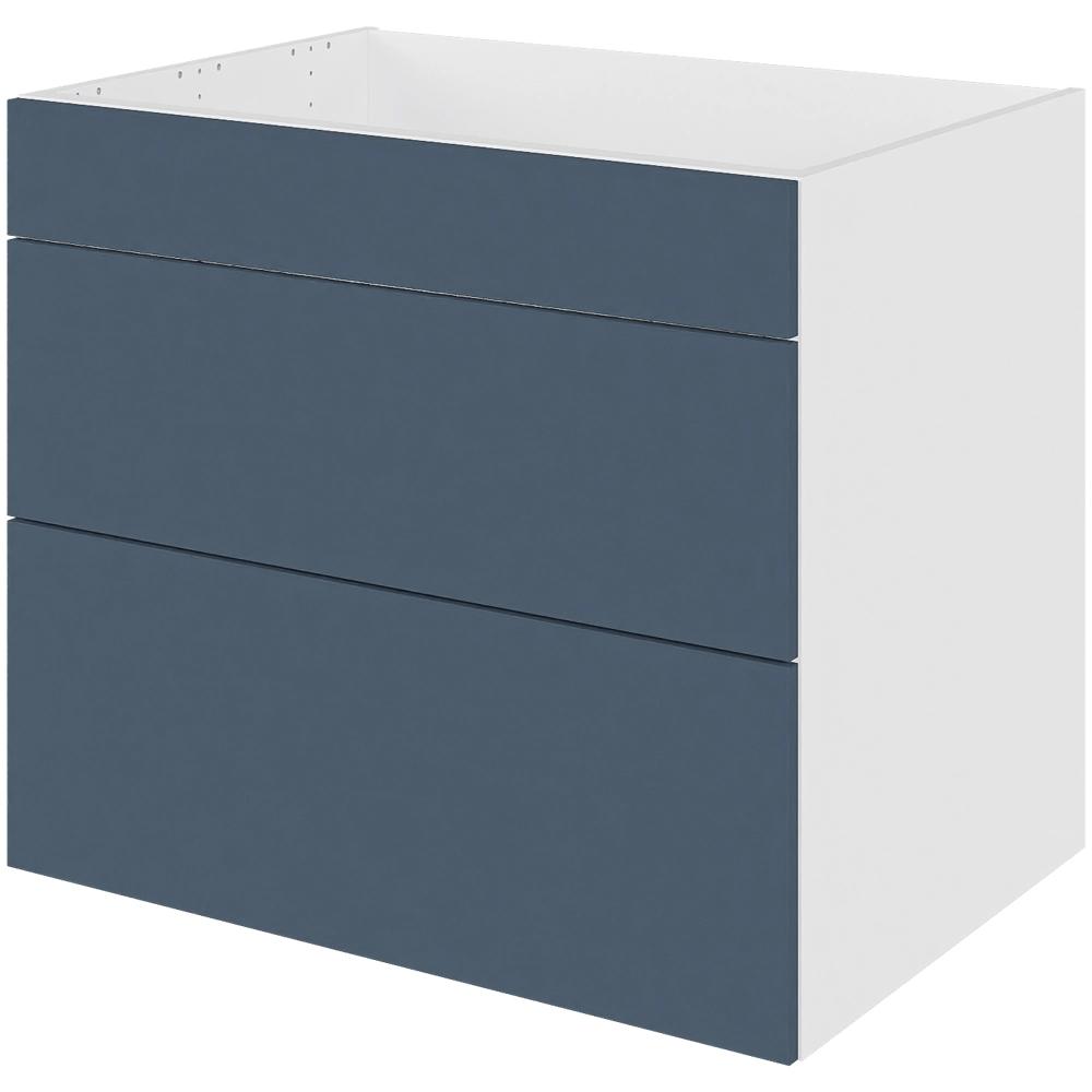 Multi-living Køkken Vaskeskab Cibo Blue : 70 Cm : 60 Cm Fuldudtræk Softluk Bredde: 80 Cm