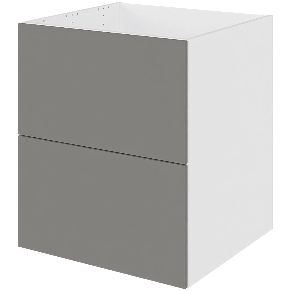 Multi-living Køkken Vaskeskab Cibo Grigio : 70 Cm : 60 Cm Inkluderet Affaldsstativ Skuffe Look Bredde: 60 Cm