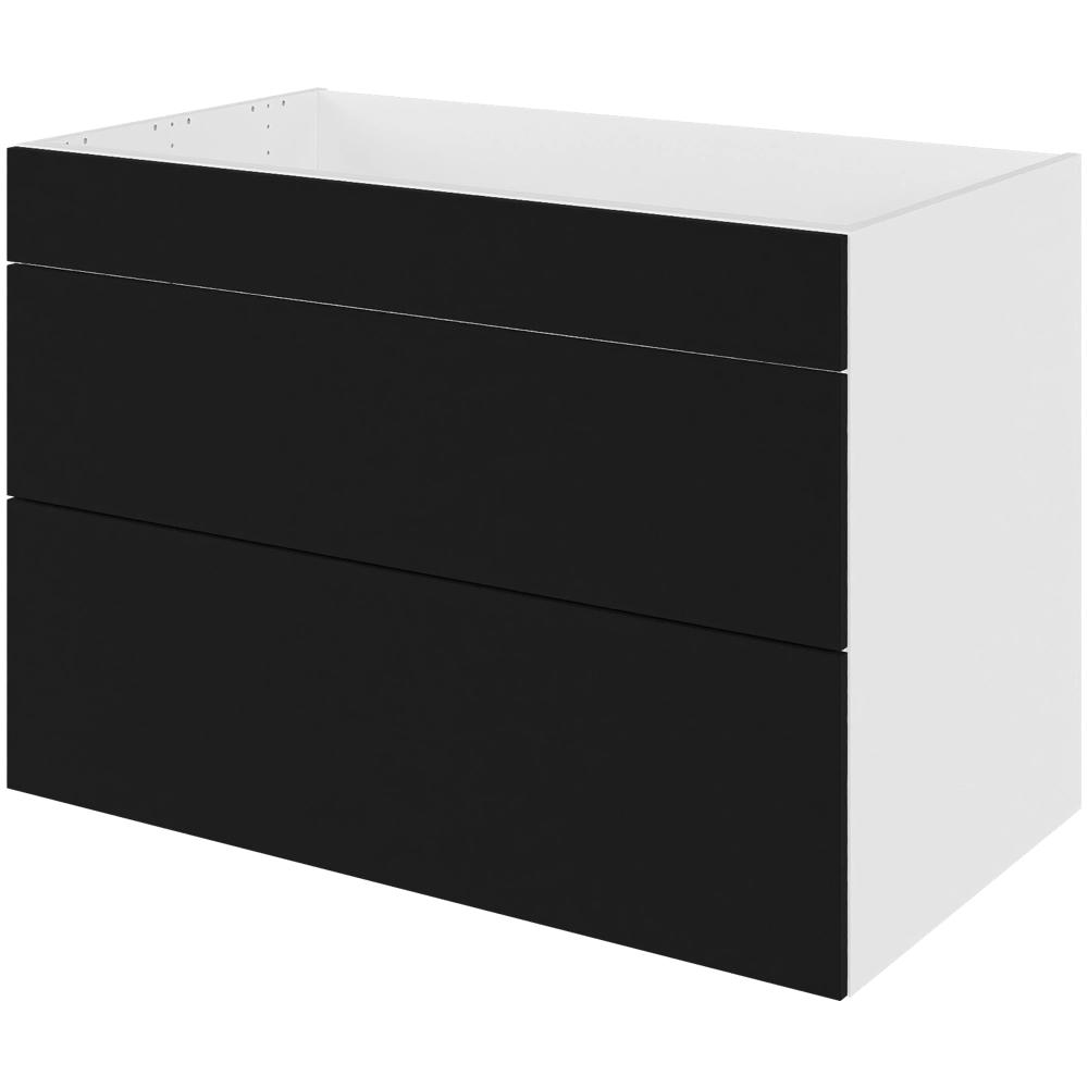 Multi-living Køkken Vaskeskab Cibo Nero : 70 Cm : 60 Cm Fuldudtræk Softluk Bredde: 100 Cm