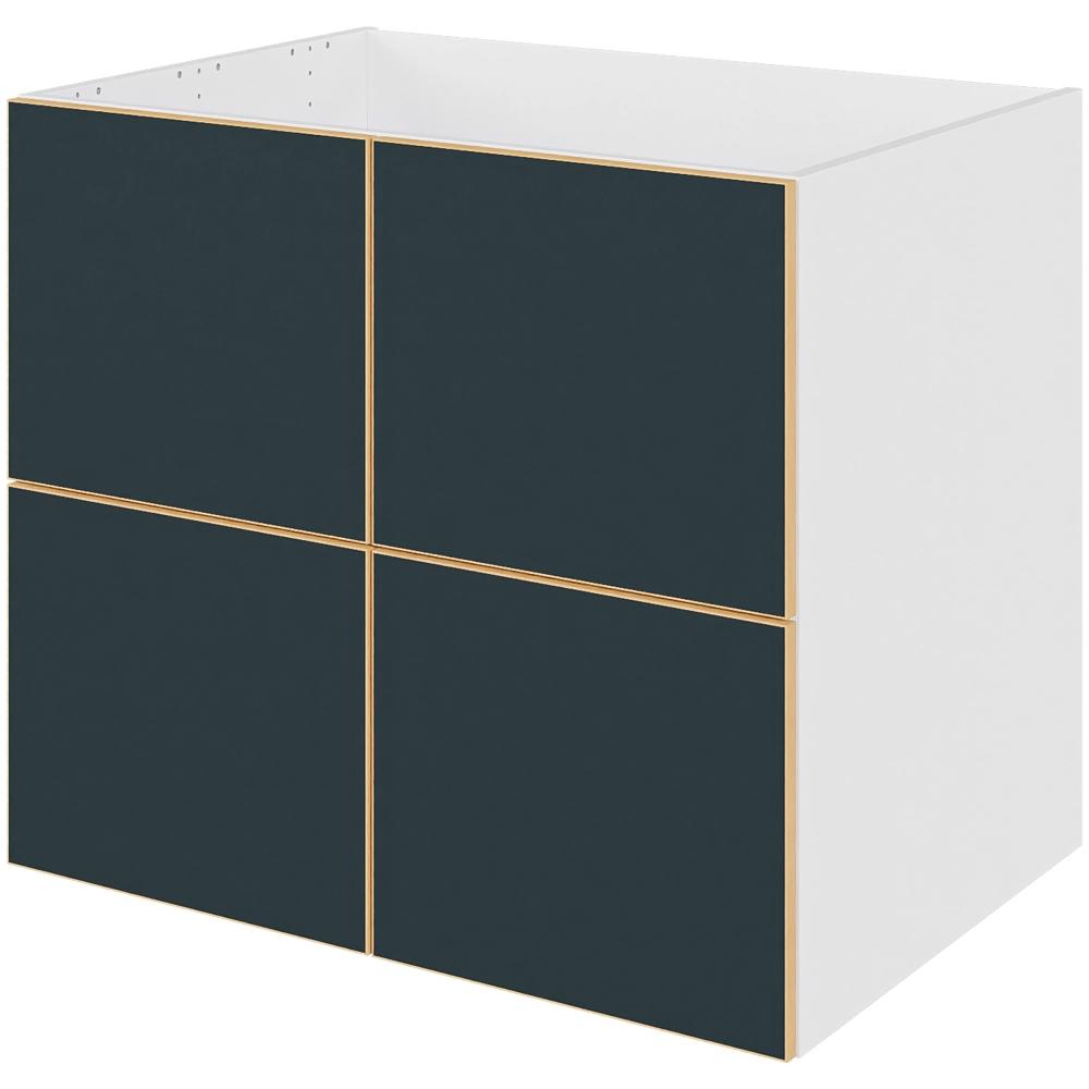Multi-living Køkken Vaskeskab Køln : 70 Cm : 60 Cm Inkluderet Affaldsstativ Skuffe Look Bredde: 80 Cm
