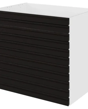 Multi-living Køkken Vaskeskab    -line Sort Eg  : 70   Cm  : 60   Cm Fuldudtræk Softluk Bredde: 80 Cm