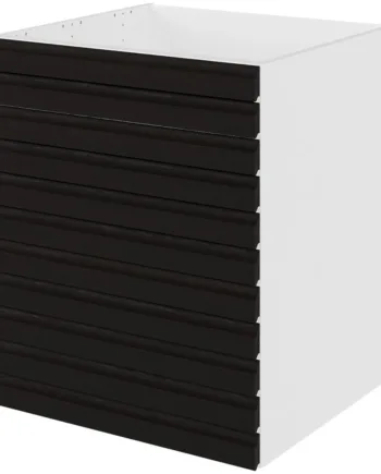 Multi-living Køkken Vaskeskab    -line Sort Eg  : 70   Cm  : 60   Cm Fuldudtræk Softluk Bredde: 60 Cm