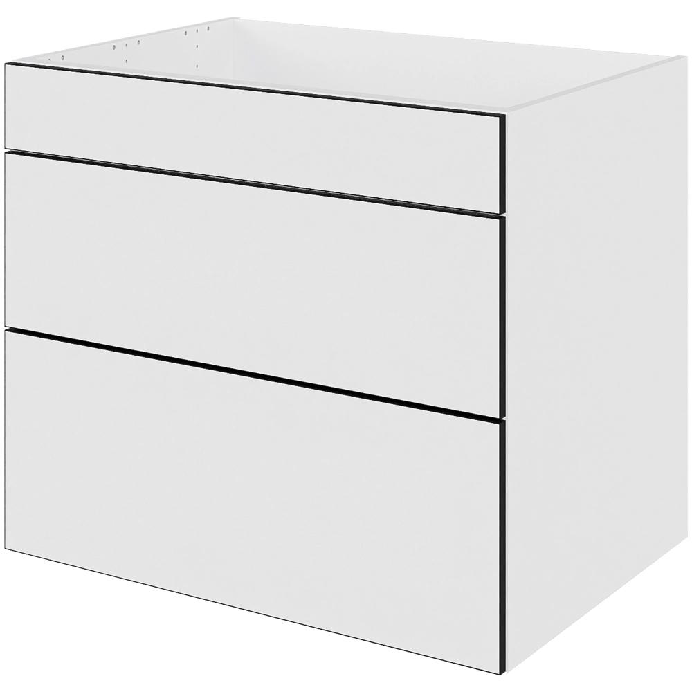 Multi-living Køkken Vaskeskab White Black Line : 70 Cm : 60 Cm Fuldudtræk Softluk Bredde: 80 Cm