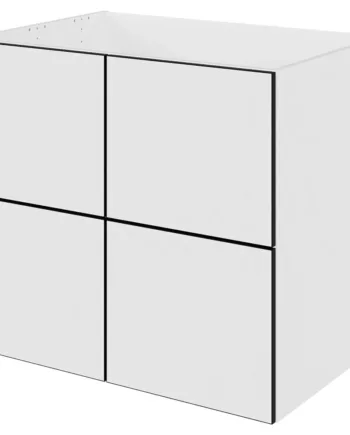 Multi-living Køkken Vaskeskab   White Black Line  : 70   Cm  : 60   Cm Inkluderet Affaldsstativ   Skuffe Look Bredde: 80 Cm