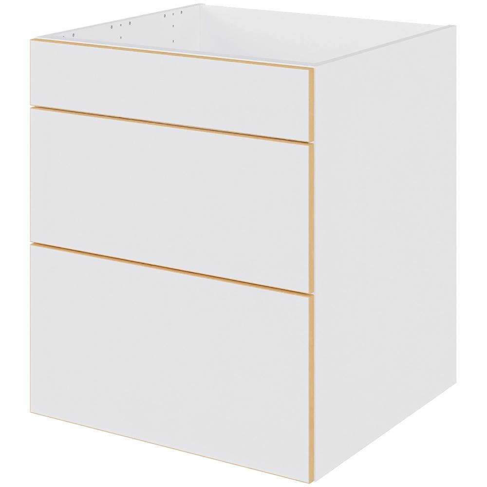 Multi-living Køkken Vaskeskab White Oak Line : 70 Cm : 60 Cm Fuldudtræk Softluk Bredde: 60 Cm