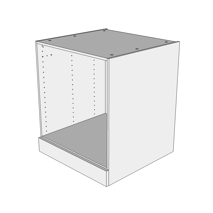 Multi-living Køkken Ovnskab White Oak Line Til Indbygningsovn : 70 Cm : 60 Cm Deludtræk Softluk Bredde: 60 Cm