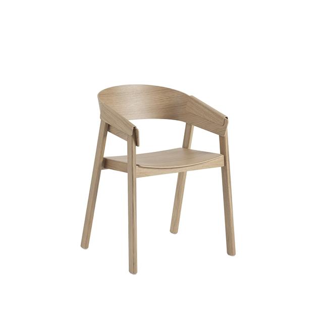 Muuto Cover Spisebordsstol Med Armlæn Eg