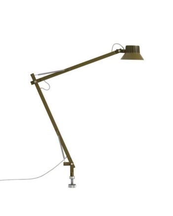 Muuto Dedicate L2 Bordlampe Med Pin Brungrøn