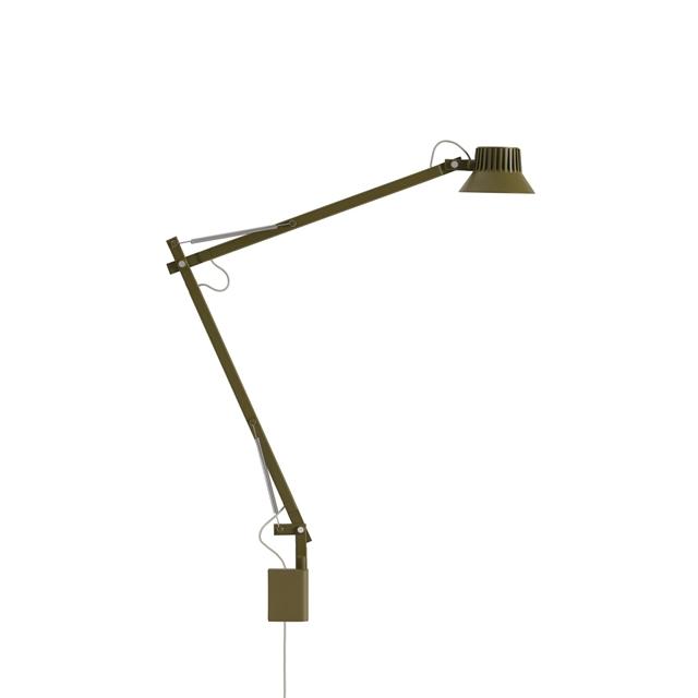 Muuto Dedicate L2 Væglampe Brungrøn