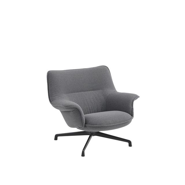 Muuto Doze Lænestol Lav Ryg Ocean 80 Anthracite Black