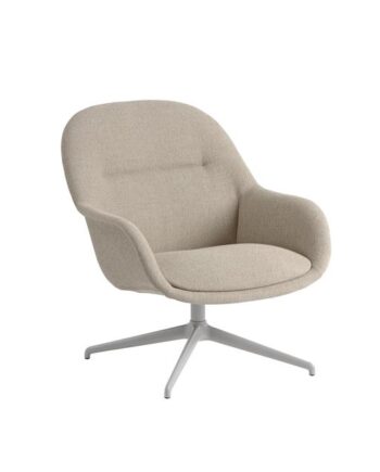 Muuto Fiber Lænestol Med Swivel Ericture 240 Grå
