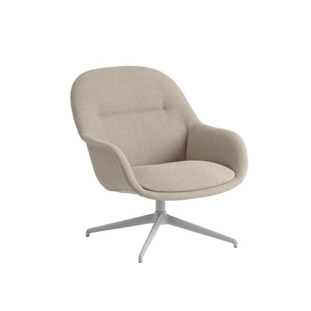 Muuto Fiber Lænestol Med Swivel Ericture 240 Grå
