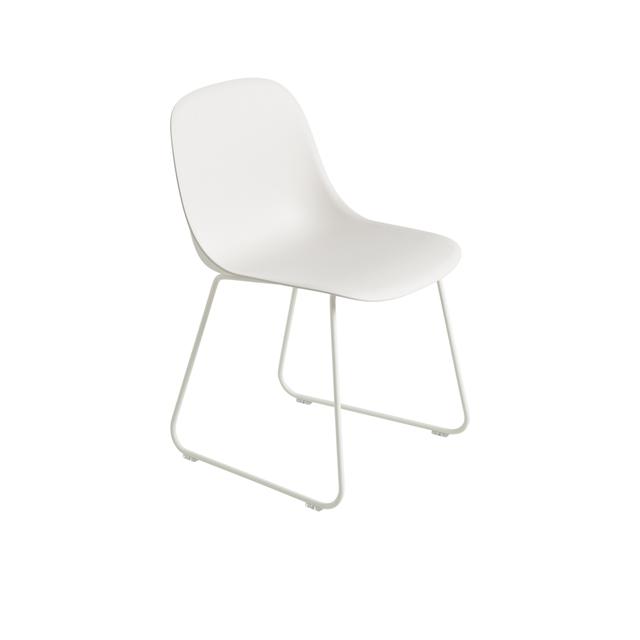 Muuto Fiber Spisebordsstol Med Sled Base Hvid