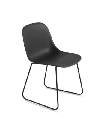 Muuto Fiber Spisebordsstol Med Sled Base Sort