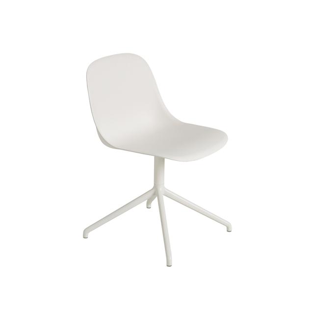 Muuto Fiber Spisebordsstol Med Swivel Base Hvid