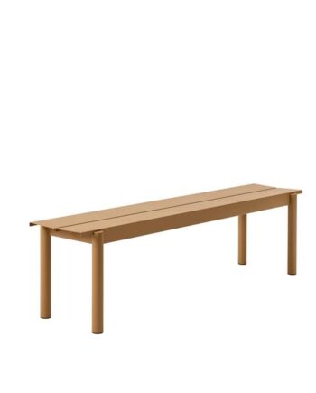 Muuto Linear Steel Bænk Brændt Orange 170   34 Cm