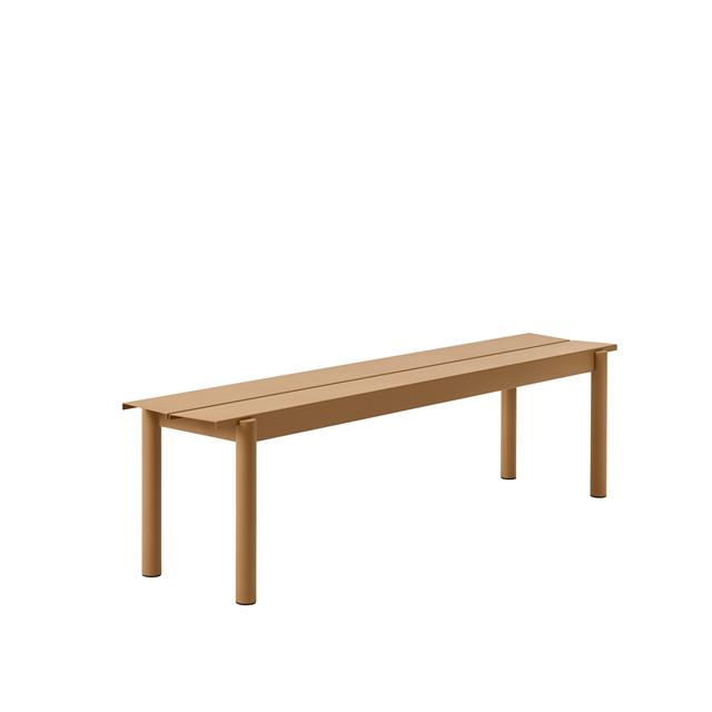 Muuto Linear Steel Bænk Brændt Orange 170 34 Cm