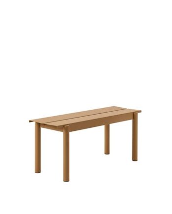 Muuto Linear Steel Bænk Brændt Orange 110   34 Cm