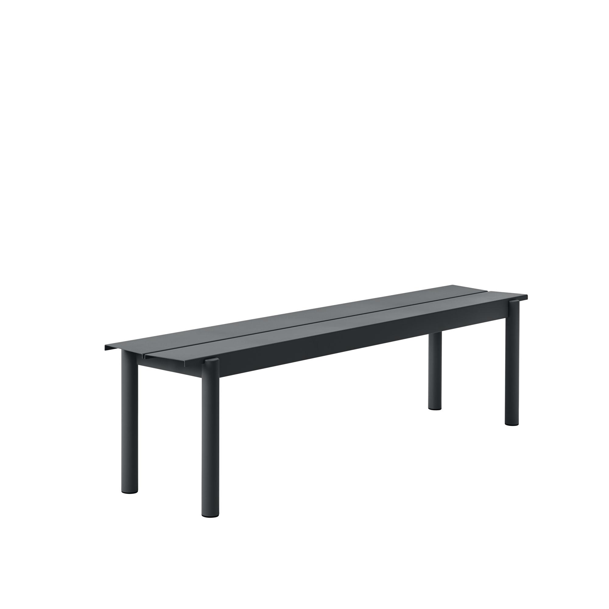 Muuto Linear Steel Bænk Sort 170 34 Cm