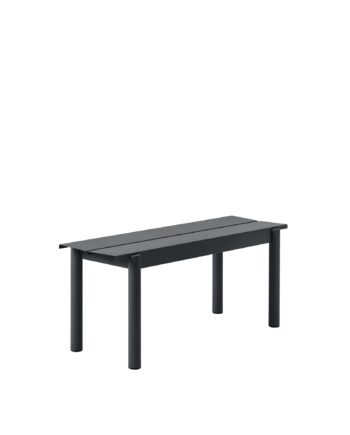 Muuto Linear Steel Bænk Sort 110   34 Cm