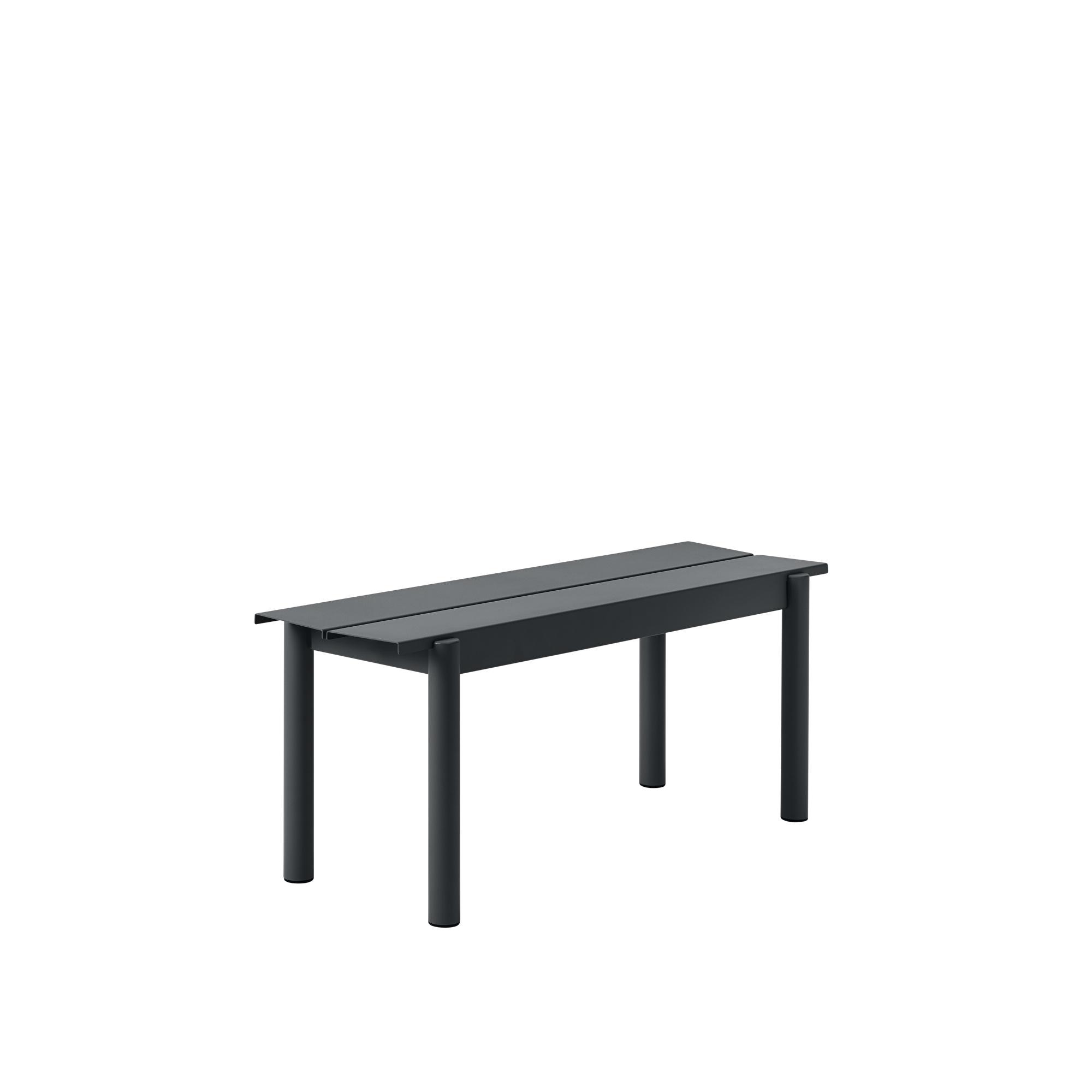 Muuto Linear Steel Bænk Sort 110 34 Cm