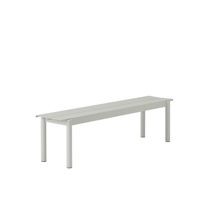 Muuto Linear Steel Bænk 170 34 Cm Grå