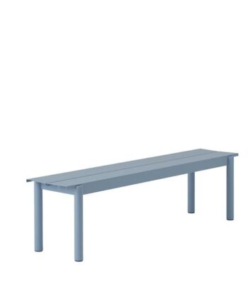 Muuto Linear Steel Bænk 170   34 Cm Pale Blue