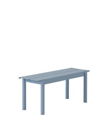 Muuto Linear Steel Bænk 110   34 Cm Pale Blue