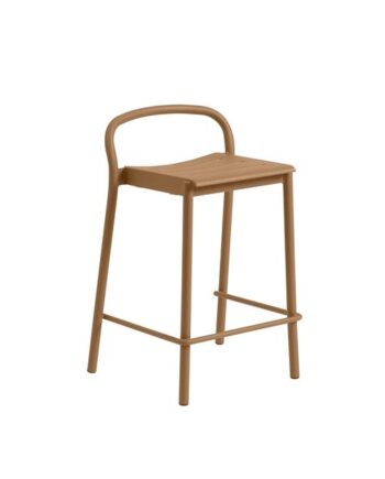 Muuto Linear Steel Barstol 65 Cm Brændt Orange