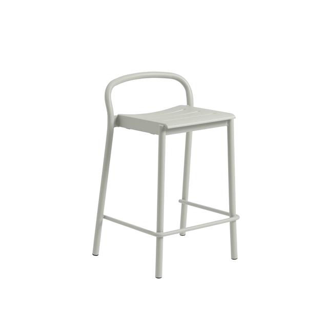 Muuto Linear Steel Barstol 65 Cm Grå