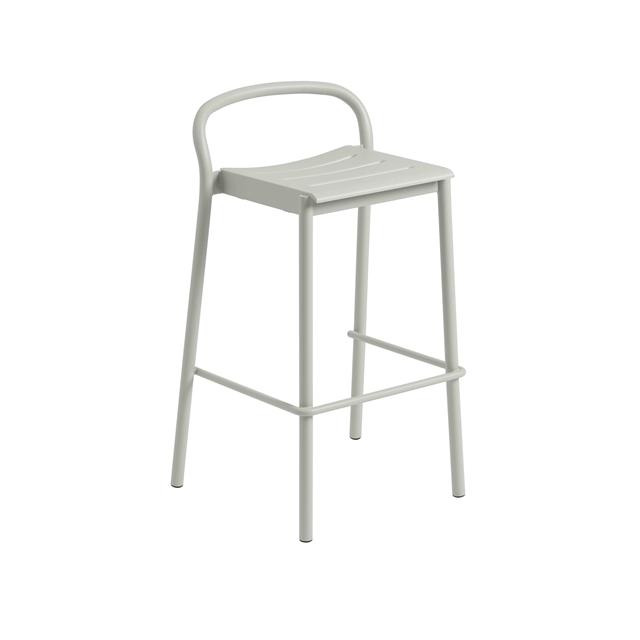 Muuto Linear Steel Barstol 75 Cm Grå