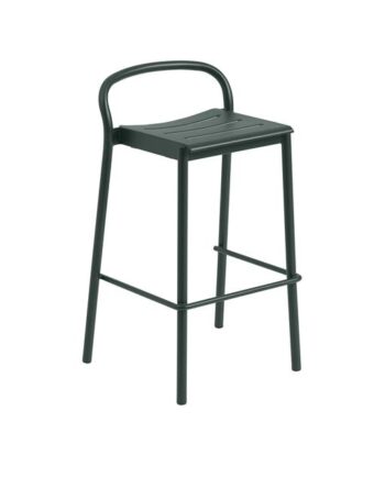 Muuto Linear Steel Barstol 75 Cm Mørk Green