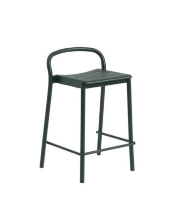 Muuto Linear Steel Barstol 65 Cm Mørk Grøn